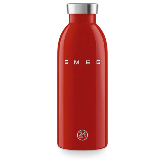 SMEG x 24Bottles® Insulated Stainless Steel Bottle (17 oz) - Red