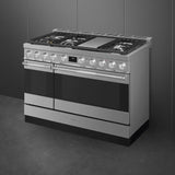 48-Inch Dual-Fuel Range with Double Oven - Stainless Steel
