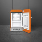 Retro-Style Refrigerator (1.2 cu ft, Right Hinge) - Orange