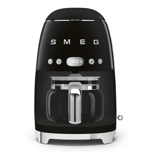 Retro-Style Drip Coffee Machine (10 Cups) - Black