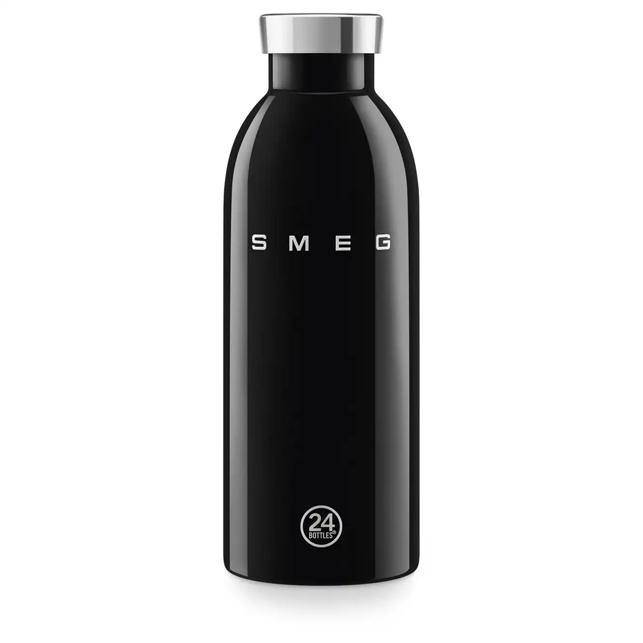 SMEG x 24Bottles® Insulated Stainless Steel Bottle (17 oz) - Black