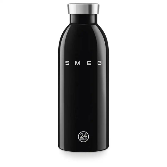 SMEG x 24Bottles® Insulated Stainless Steel Bottle (17 oz) - Black