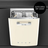 Retro-Style Built-In 24" FlexiDuo Dishwasher (ADA Compliant) - Cream