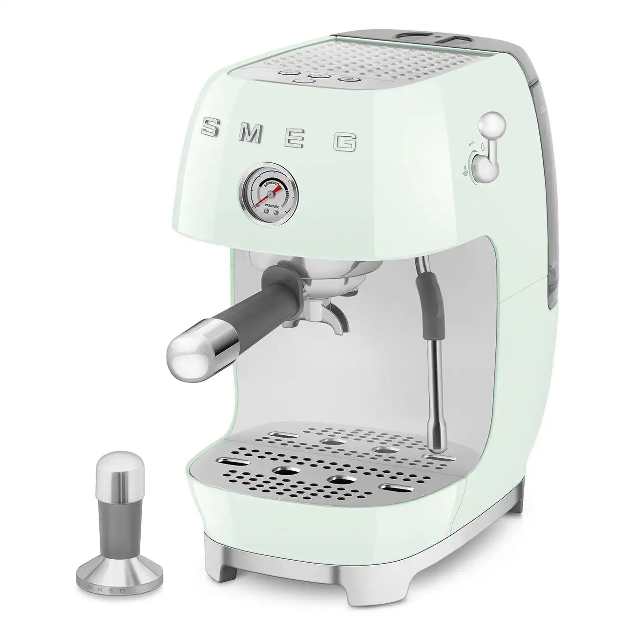 Manual Espresso & Cold Brew Coffee Machine – Retro-Style Pastel Green