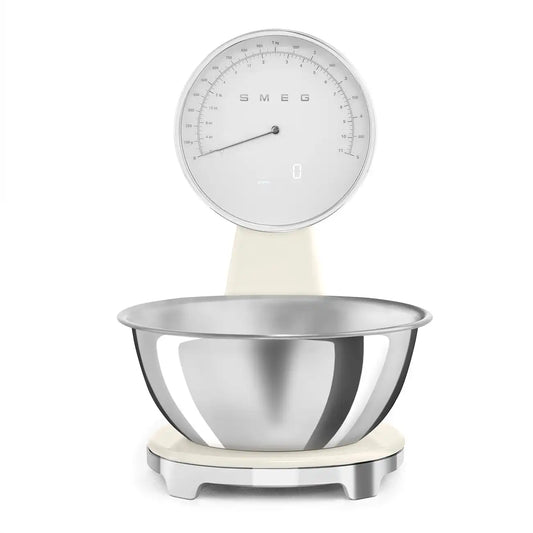 Retro-Style Kitchen Scale - Cream