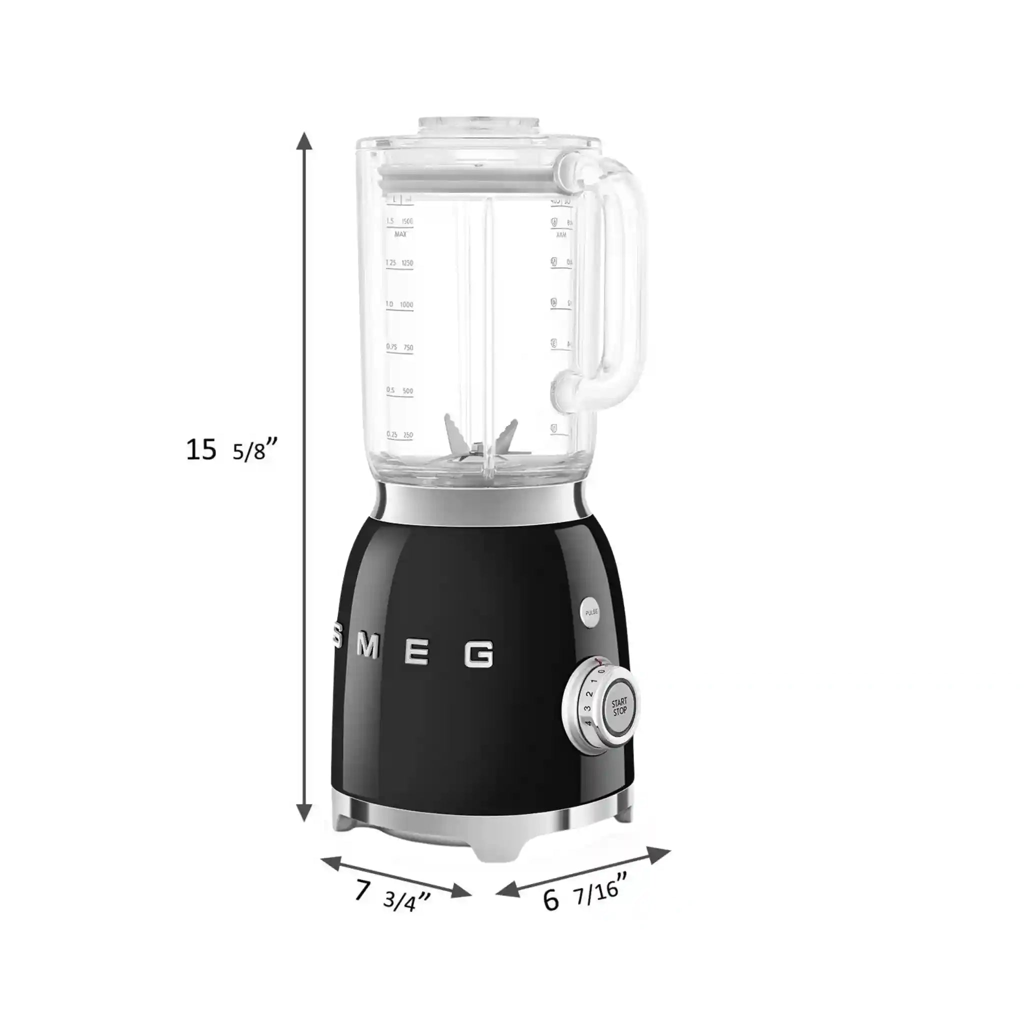 Retro-Style Blender - Black