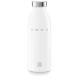 SMEG x 24Bottles® Insulated Stainless Steel Bottle (17 oz) - White