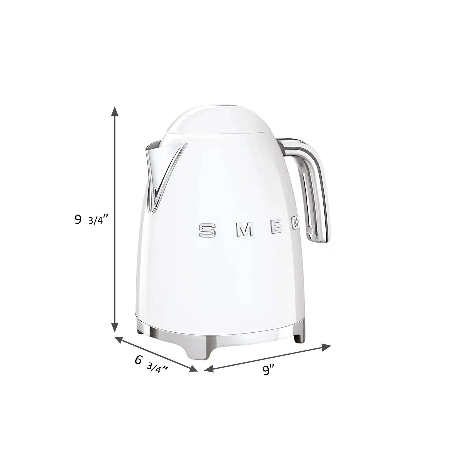 Retro-Style Electric Kettle (7 Cups) - White