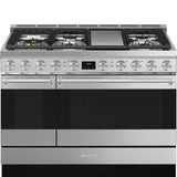 48-Inch Dual-Fuel Range with Double Oven - Stainless Steel