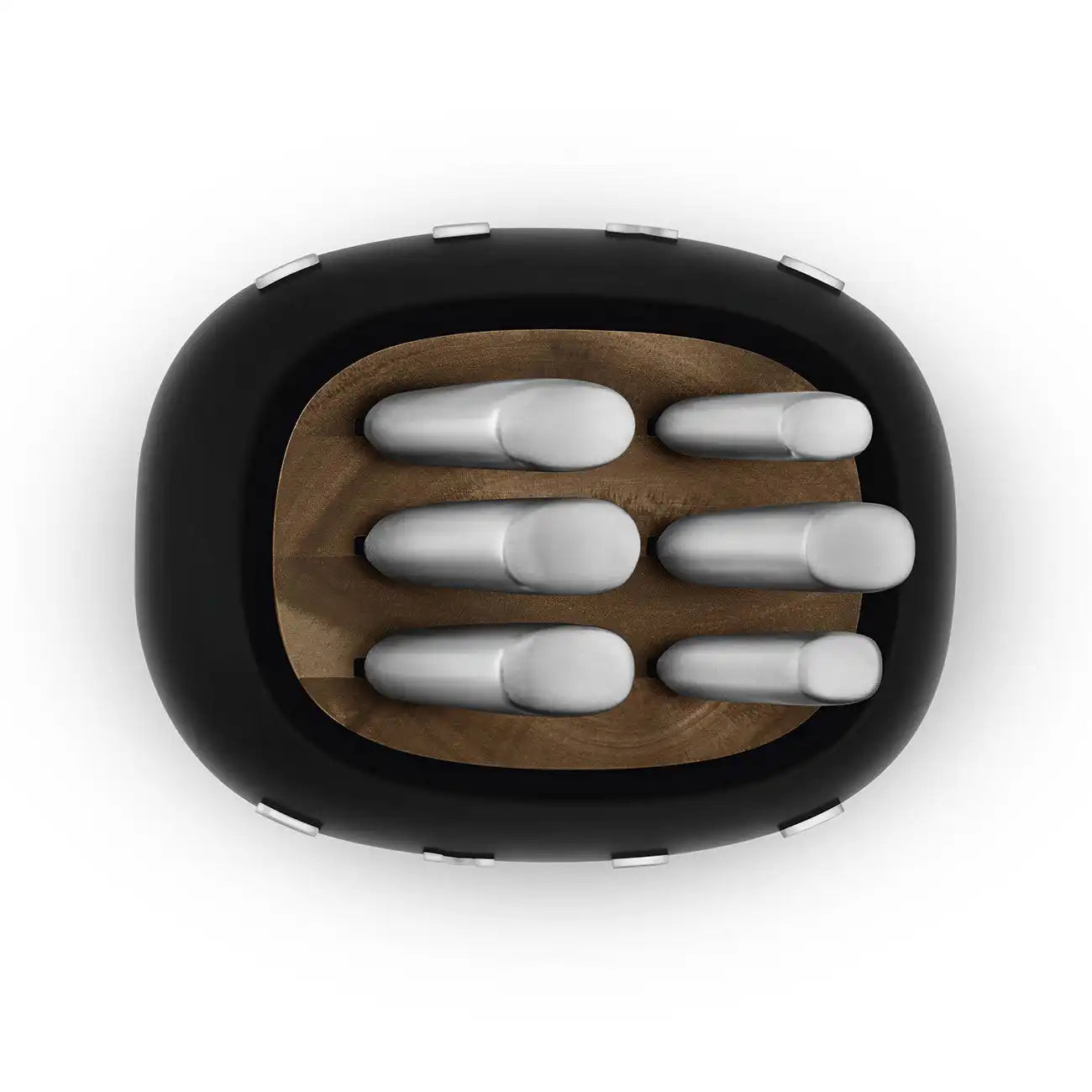 Knife Block Set - Retro-Style Black