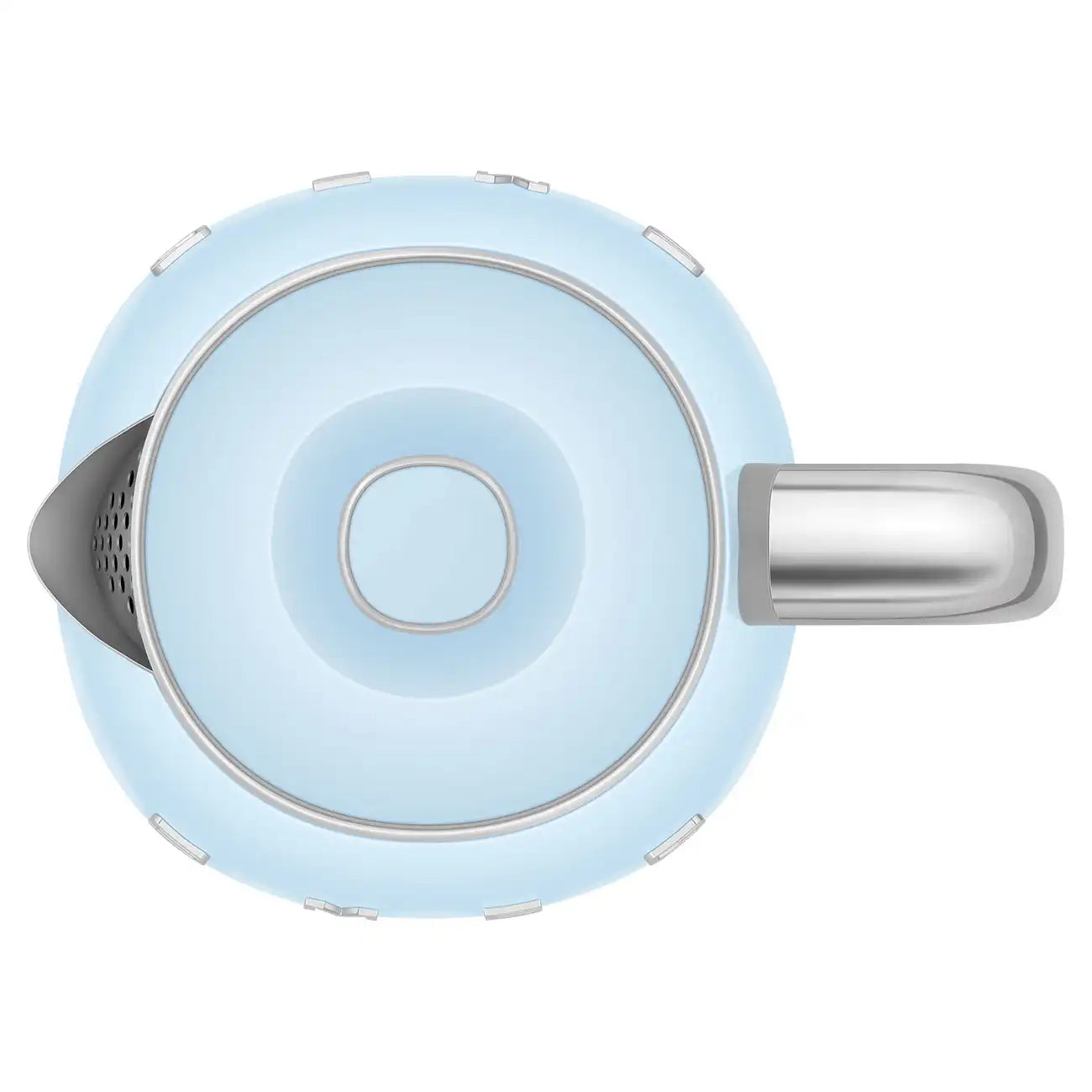 Mini Electric Kettle (3 Cups) - Retro-Style Pastel Blue