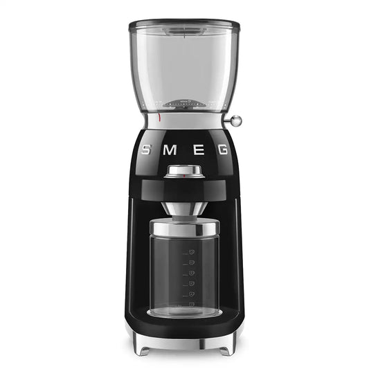 Conical Burr Coffee Grinder - Retro-Style Black