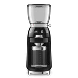 Conical Burr Coffee Grinder - Retro-Style Black