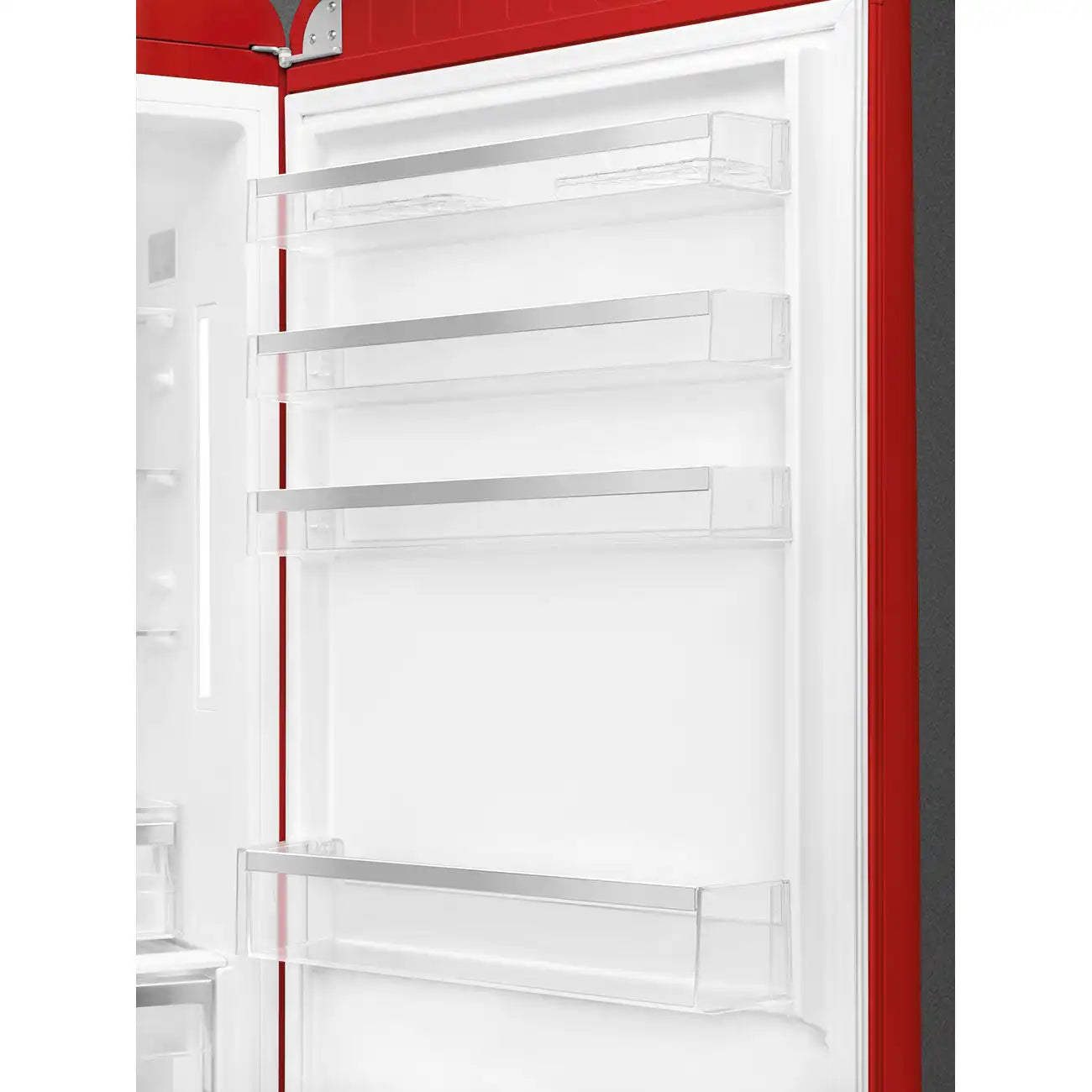 Retro-Style Refrigerator (18 cu ft, Right Hinge) - Red