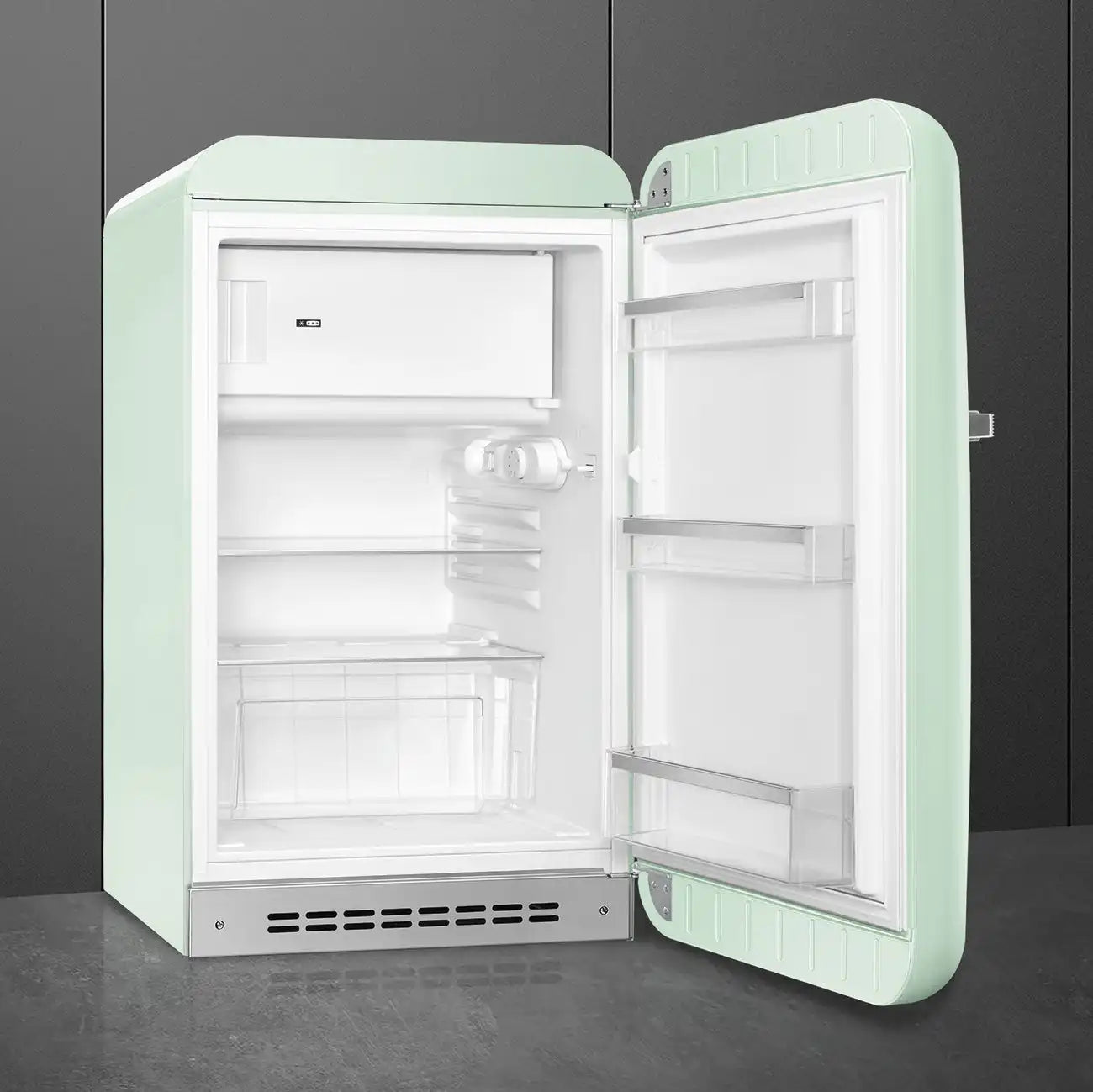Retro-Style Refrigerator (4.3 cu ft, Right Hinge) - Pastel Green