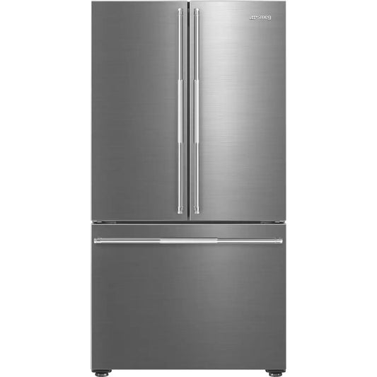 French Door Refrigerator (20.5 cu ft, 36", Freestanding) - Stainless Steel