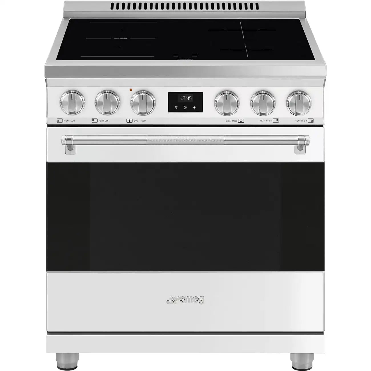 30-Inch Professional Induction Range - Matte White