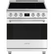 30-Inch Professional Induction Range - Matte White