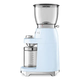 Conical Burr Coffee Grinder - Retro-Style Pastel Blue