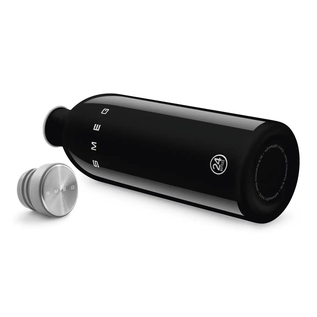 SMEG x 24Bottles® Stainless Steel Bottle (34 oz) - Black