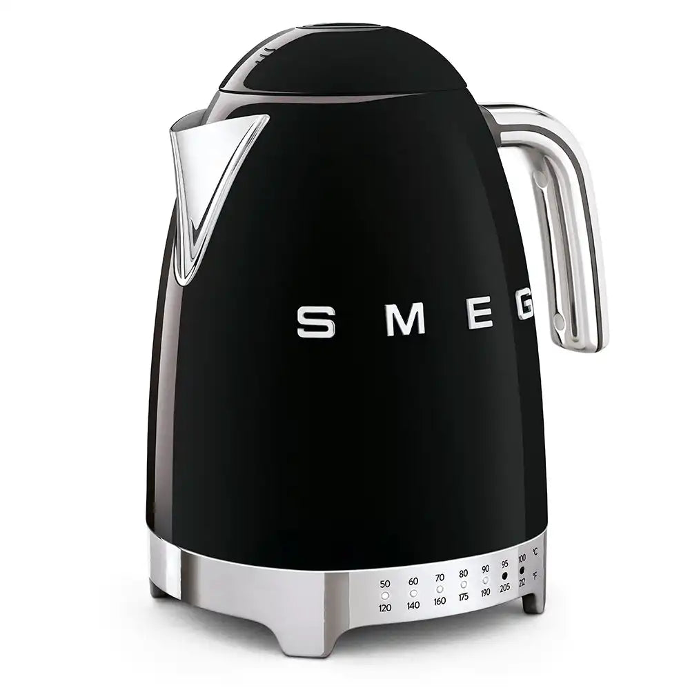 Retro-Style Electric Kettle (7 Cups) - Black