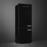 Retro-Style Refrigerator (18 cu ft, Left Hinge) - Black