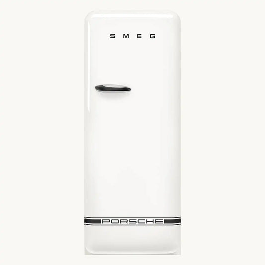 Porsche x SMEG Retro-Style Refrigerator (9.5 cu ft) - Carrara White