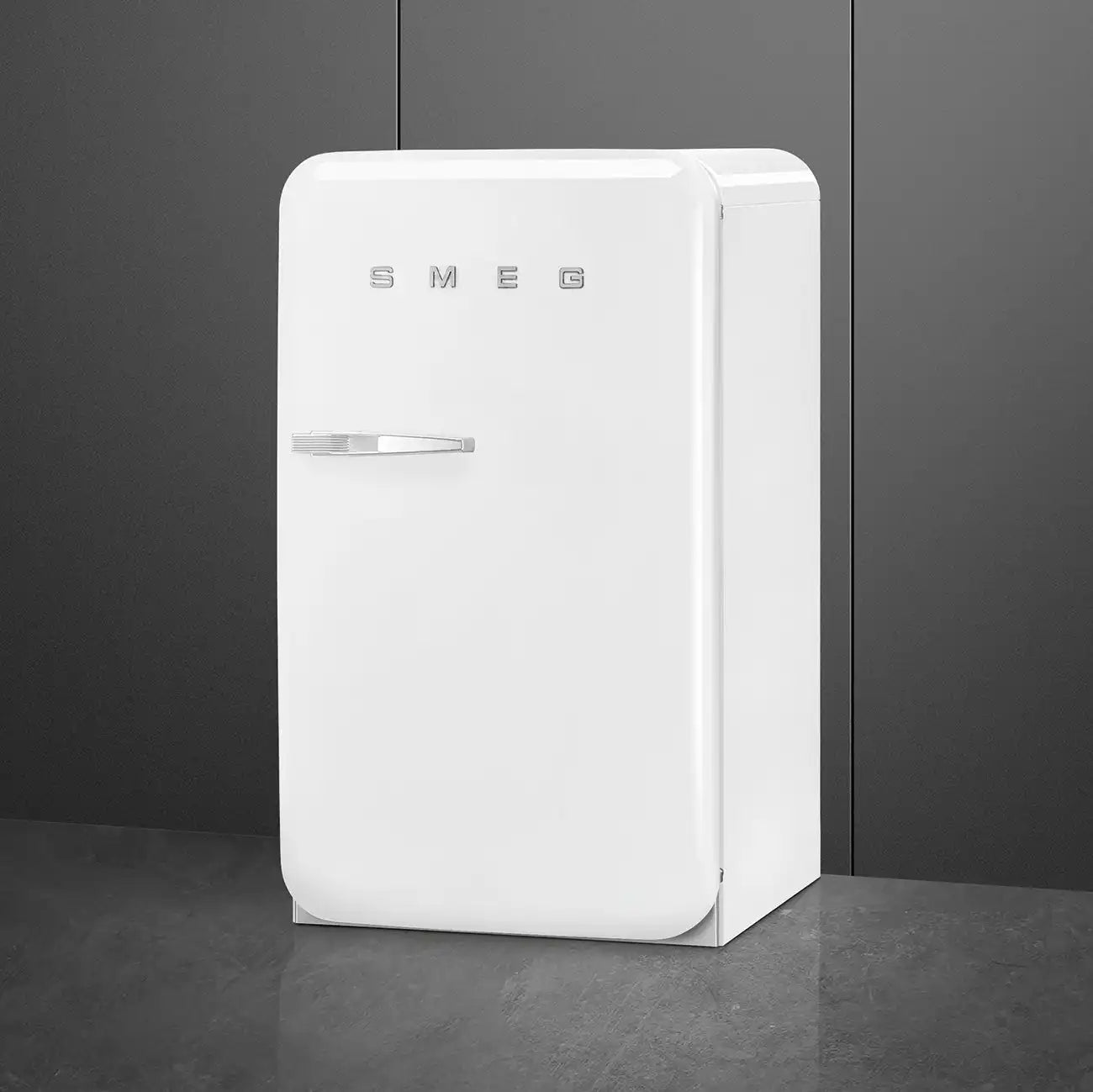 Retro-Style Refrigerator (4.3 cu ft, Right Hinge) - White