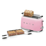 4-Slice Toaster (Long Slots) - Retro-Style Pink