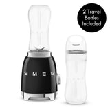 Personal Blender with 2 Travel Bottles - Retro-Style Black
