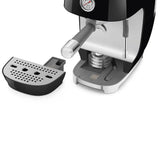 Manual Espresso & Cold Brew Coffee Machine – Retro-Style Black