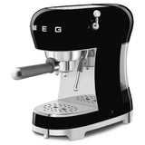 Manual Espresso Coffee Machine - Retro-Style Black