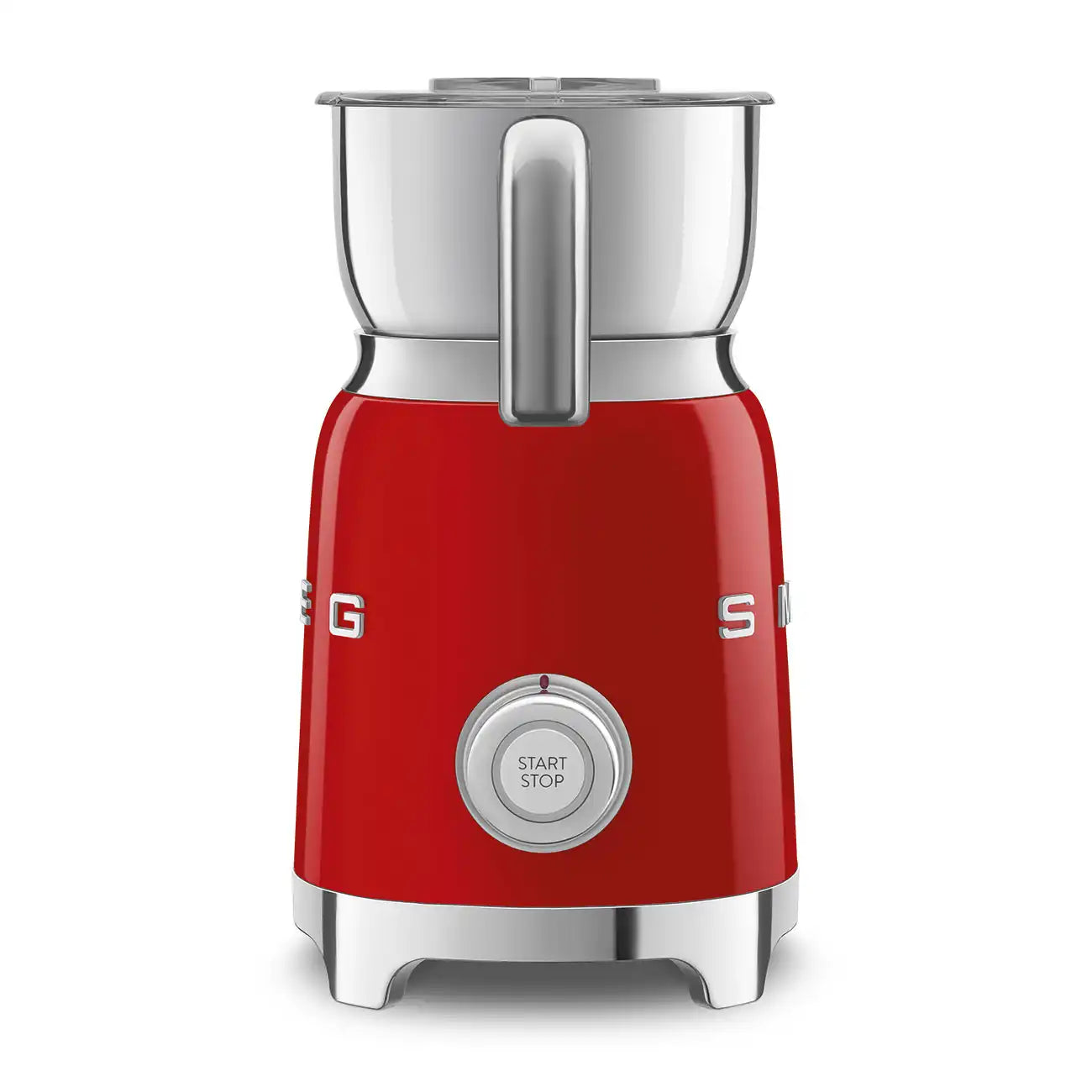Retro-Style Milk Frother (20 oz) - Red