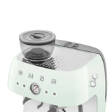Espresso coffee machine Retro-style Pastel green Glossy