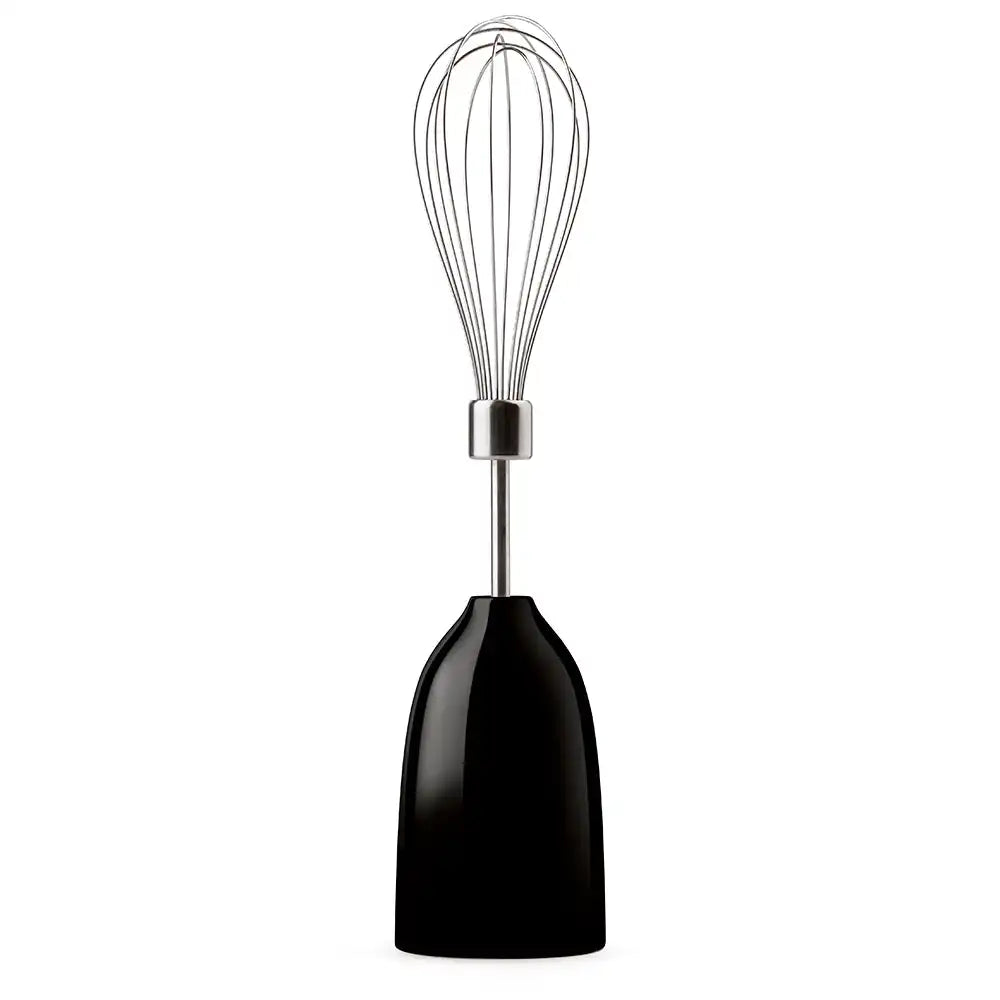 Retro-Style Hand Blender with Accessory Set - Black