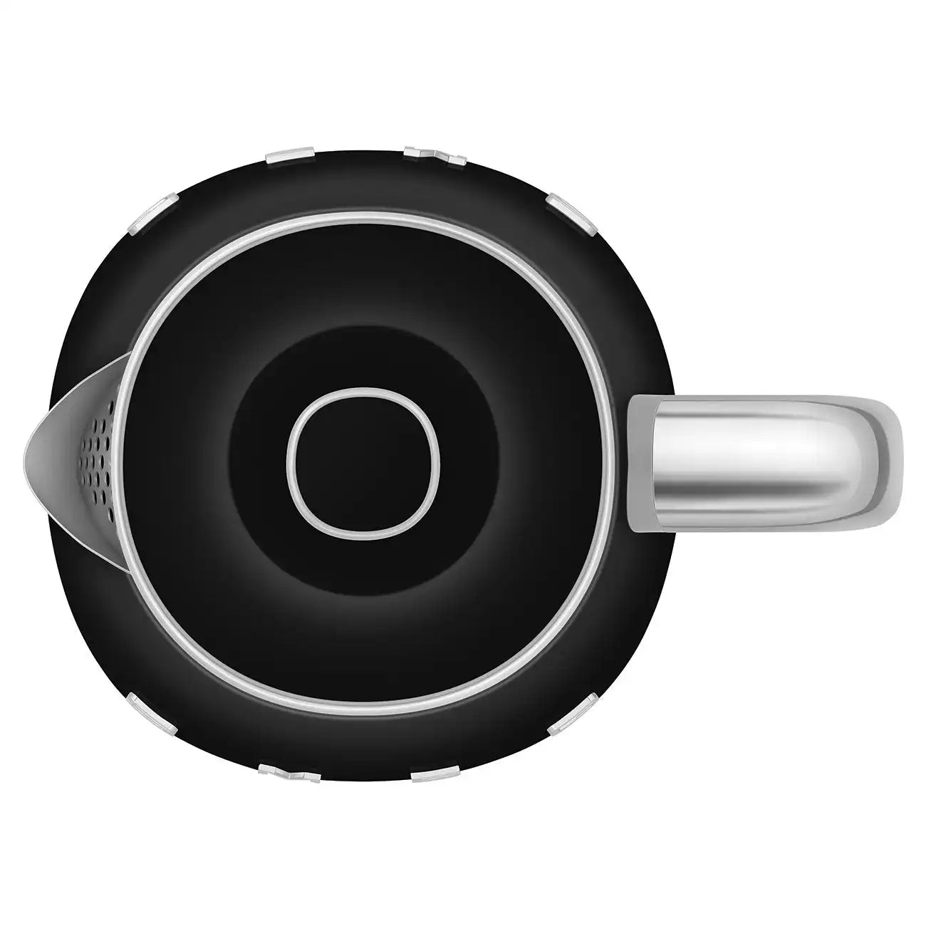 Mini Electric Kettle (3 Cups) - Retro-Style Black