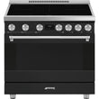 36-Inch Professional Induction Range - Matte Black