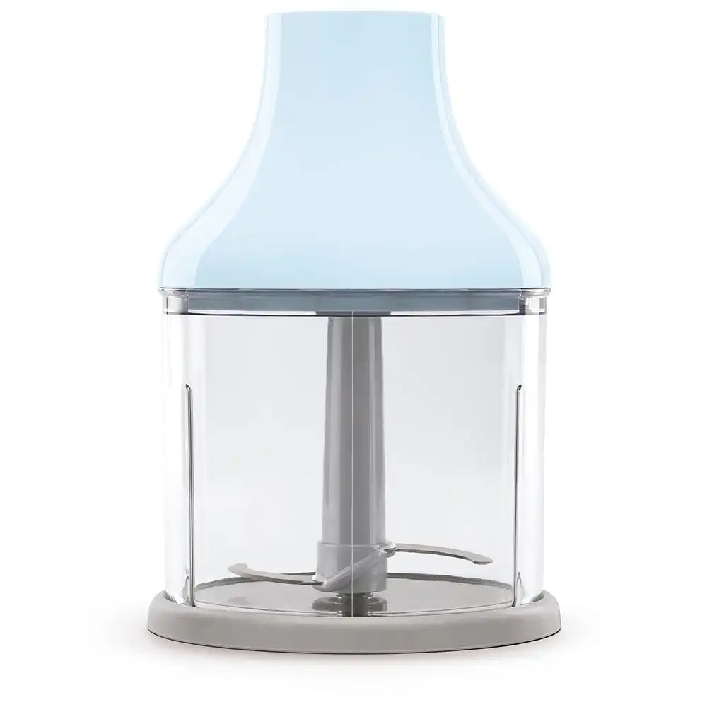 Retro-Style Hand Blender with Accessory Set - Pastel Blue