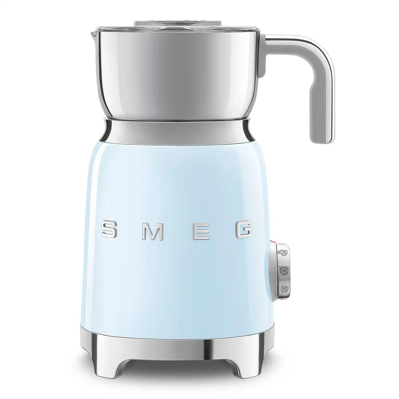 Retro-Style Milk Frother (20 oz) - Pastel Blue