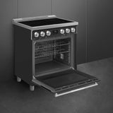 30-Inch Professional Induction Range - Matte Black
