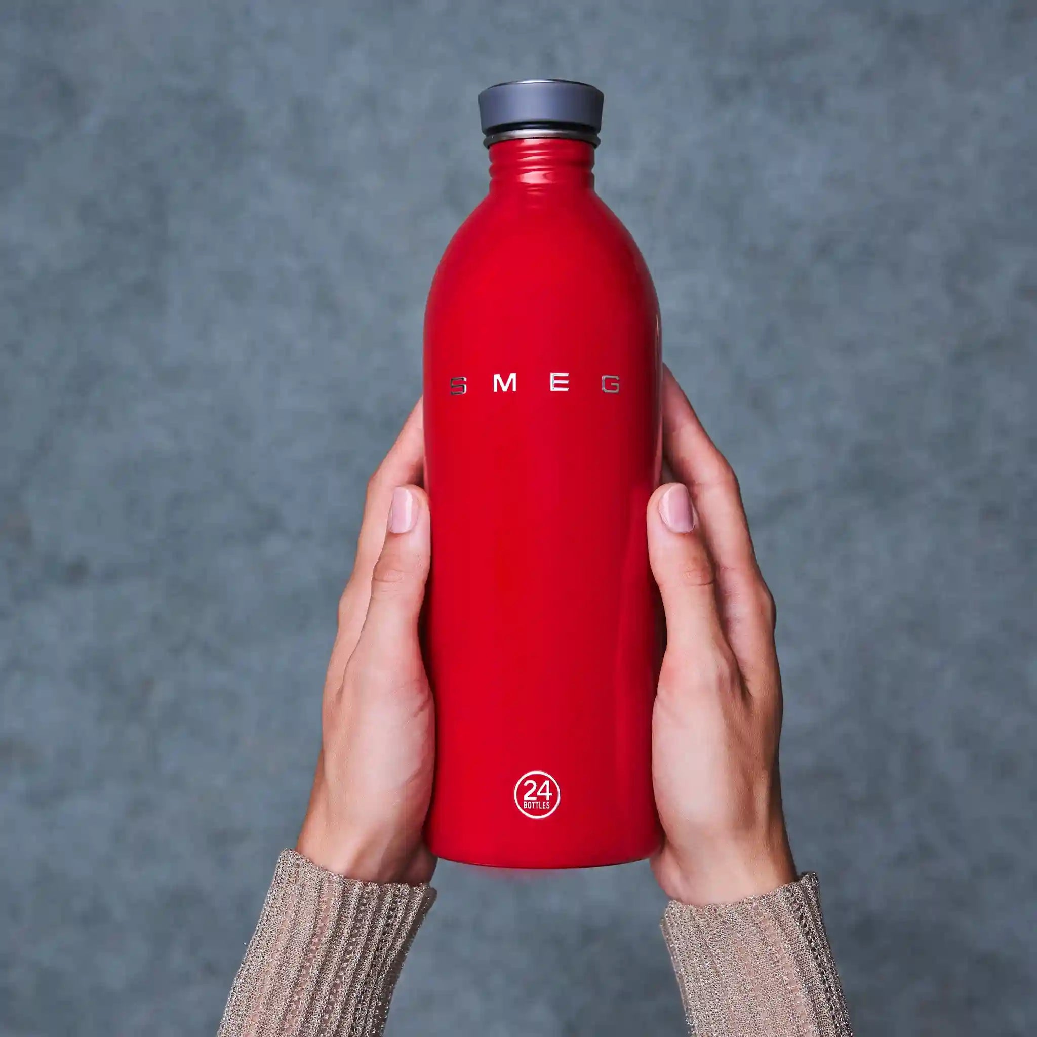 SMEG x 24Bottles® Stainless Steel Bottle (34 oz) - Red