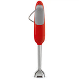 Retro-Style Hand Blender with Accessory Set - Red