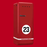 Porsche x SMEG Retro-Style Refrigerator (9.5 cu ft, Right Hinge) - Salzburg Limited Edition, Red