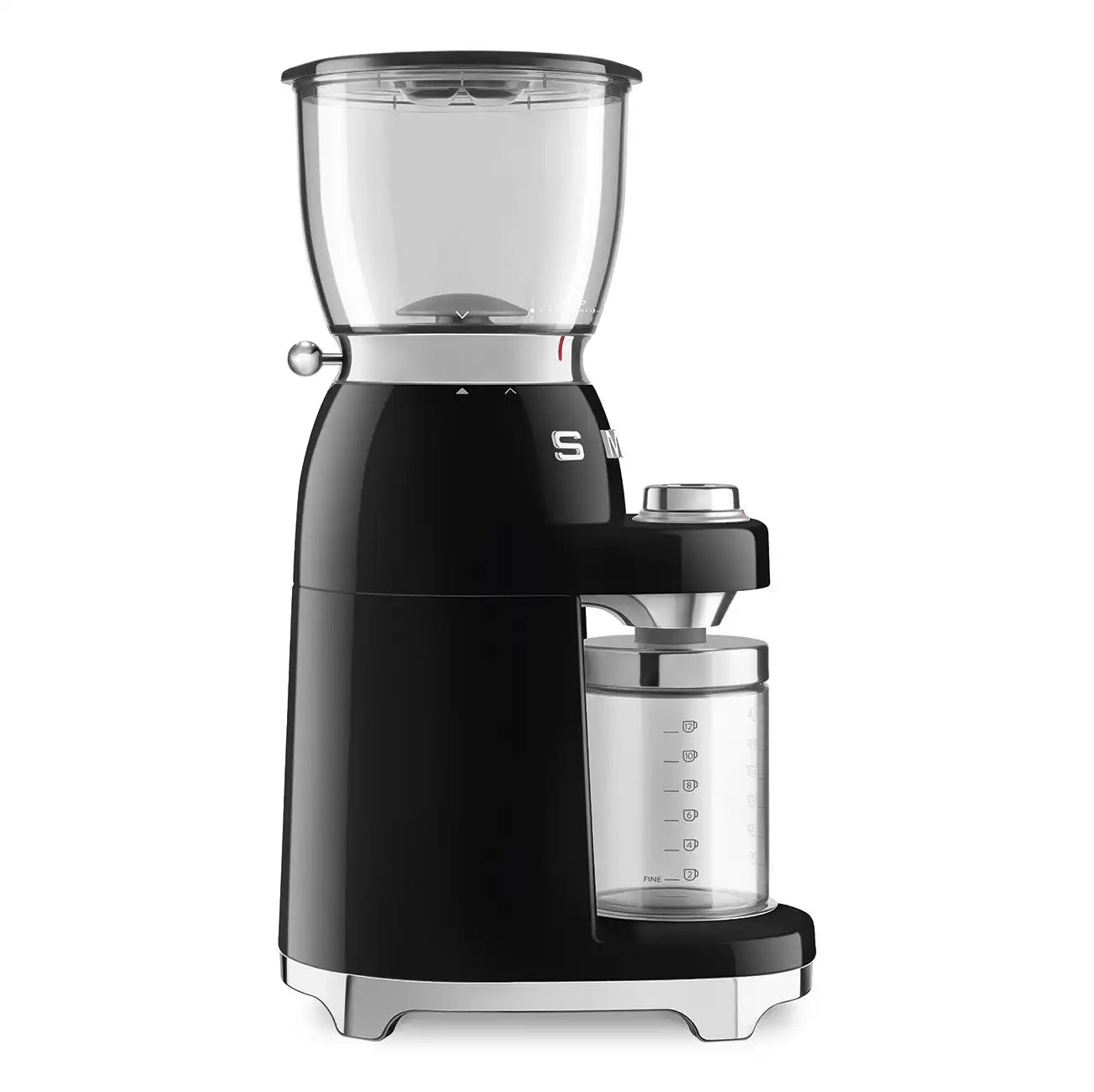 Conical Burr Coffee Grinder - Retro-Style Black