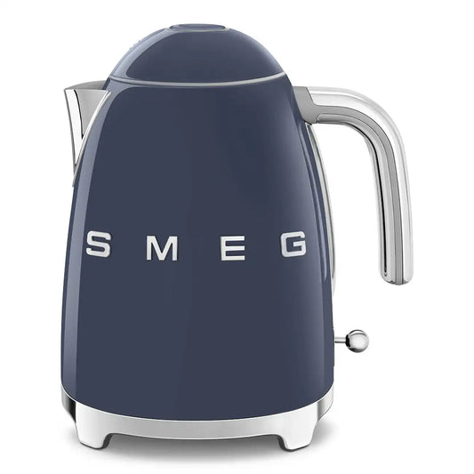 Retro-Style Electric Kettle (7 Cups) - Navy Blue