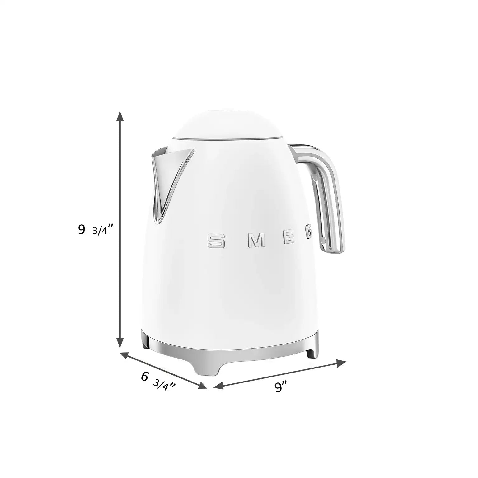 Retro-Style Electric Kettle (7 Cups) – White Matte