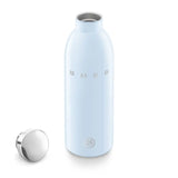 SMEG x 24Bottles® Insulated Stainless Steel Bottle (17 oz) - Pastel Blue