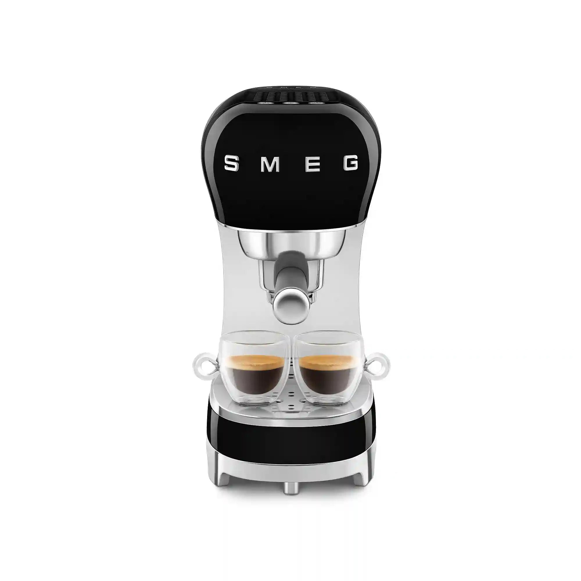 SMEG Retro-Style Manual Espresso Machine - Black