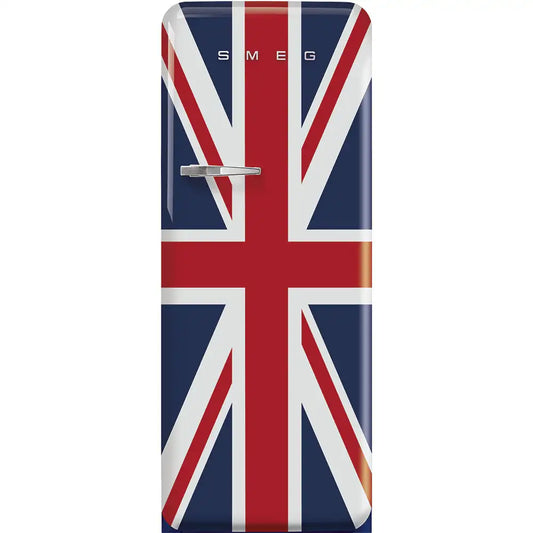 Retro-Style Refrigerator (9.5 cu ft, Right Hinge) -  Union Jack