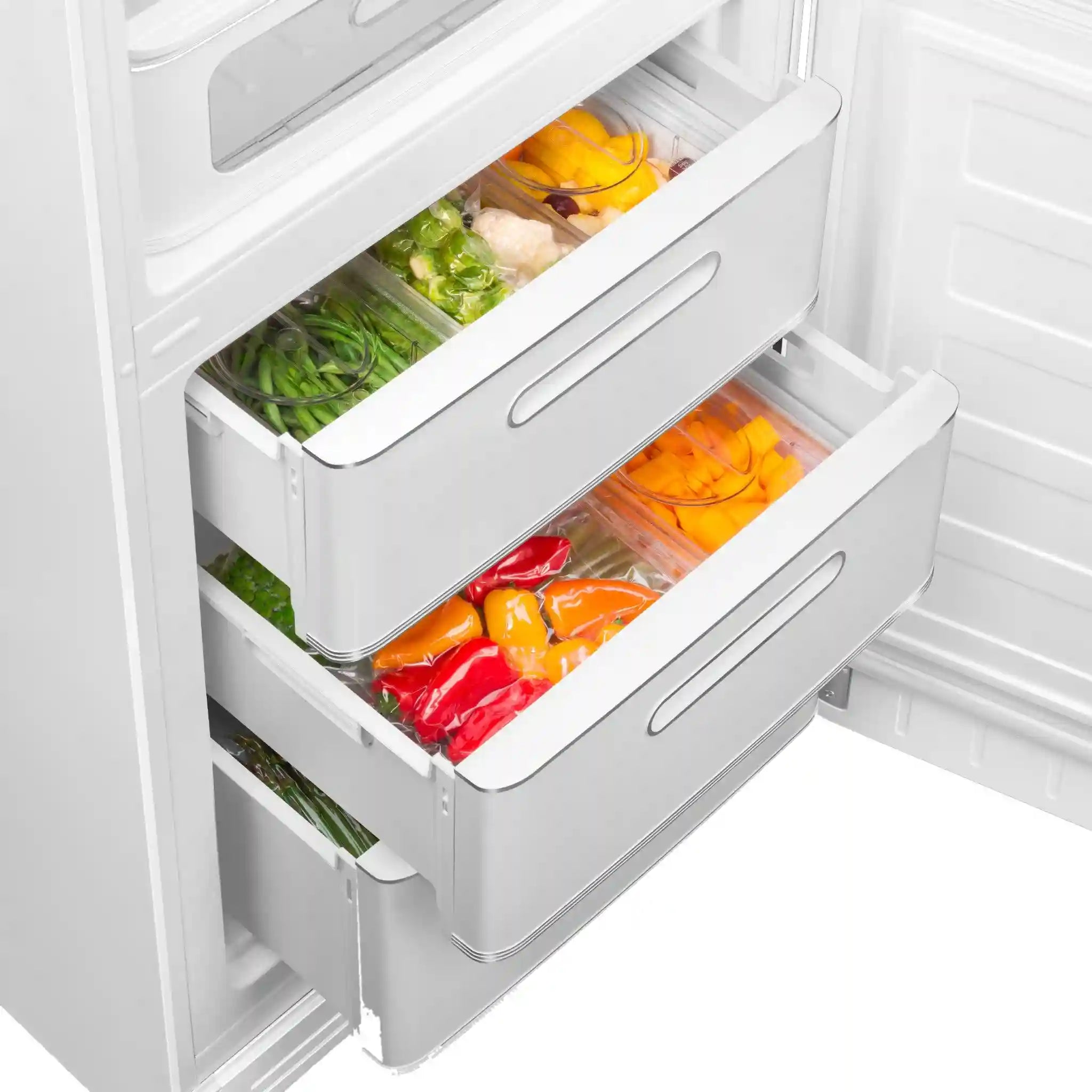 Retro-Style Refrigerator (12 cu ft, Right Hinge) - White